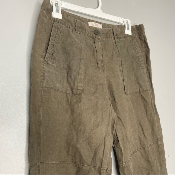 Ann Taylor Loft Soft Linen Pants Q - Picture 3 of 7